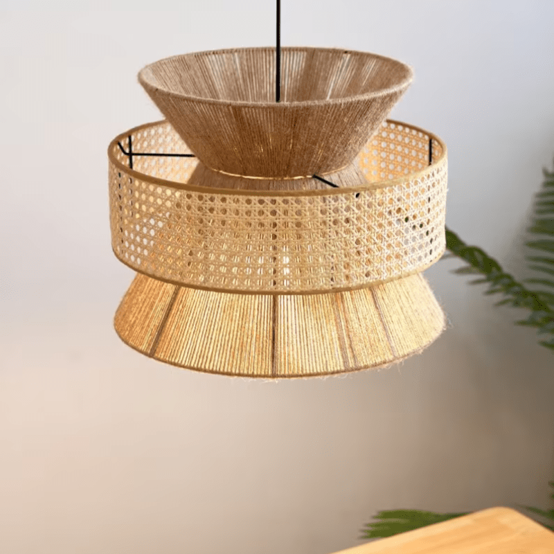 Kairoa Henneptouw Hanglamp Japanse Geïnspireerde Kroonluchter