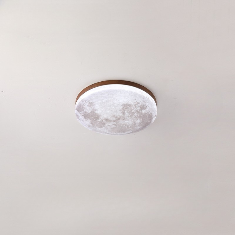 Plafonnier encastré LumaSphere avec éclat chaleureux d'inspiration japonaise pour chambre