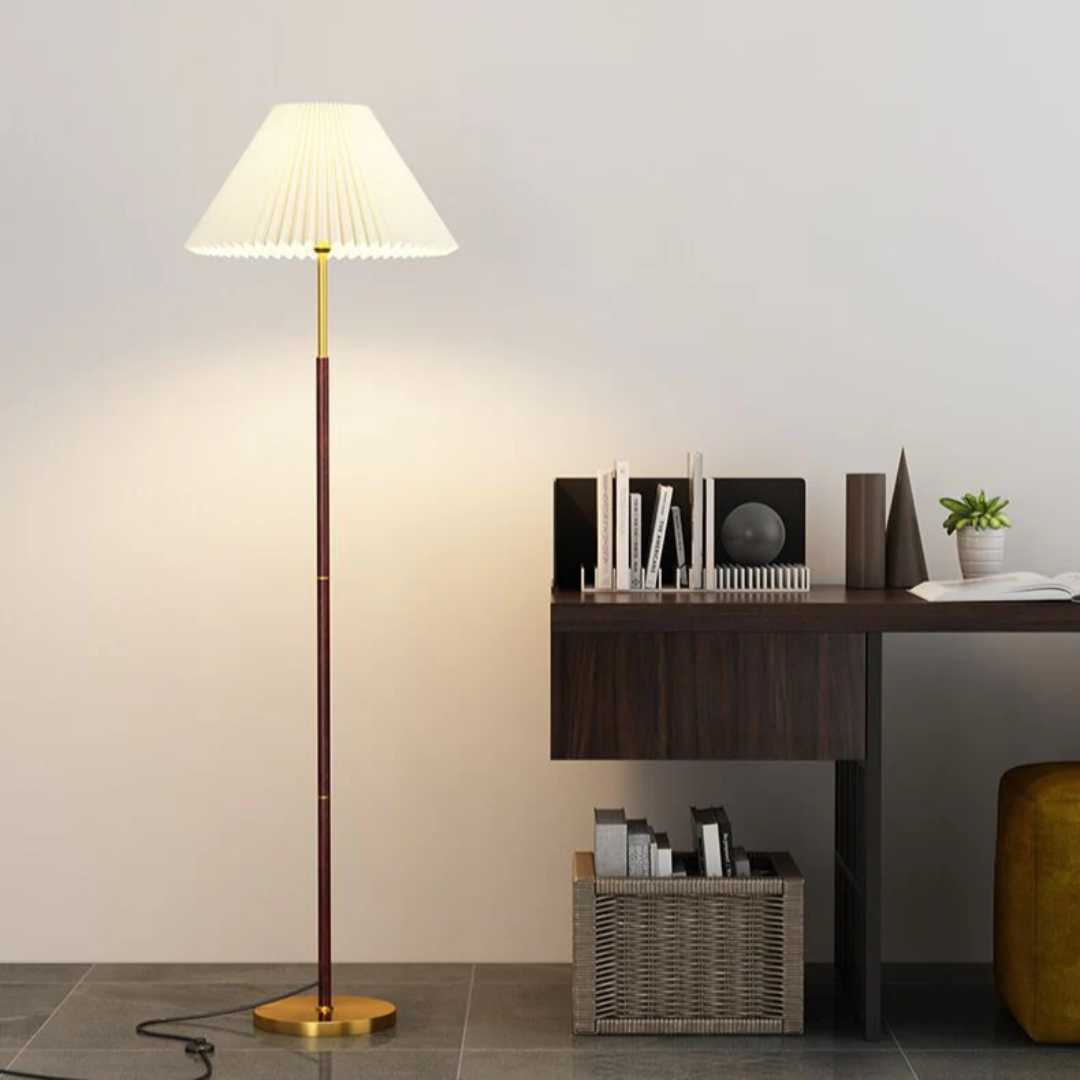 LumaVero Rice Paper Floor Lamp With Soft Ambient Glow