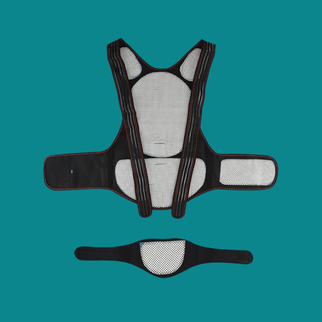 ThermaPosture zelfverwarmende rugbrace met verstelbare houdingscorrector