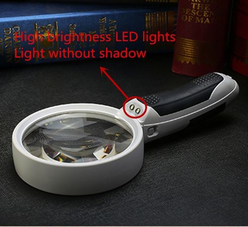 20x lupa s LED osvětlením pro čtení malého písma