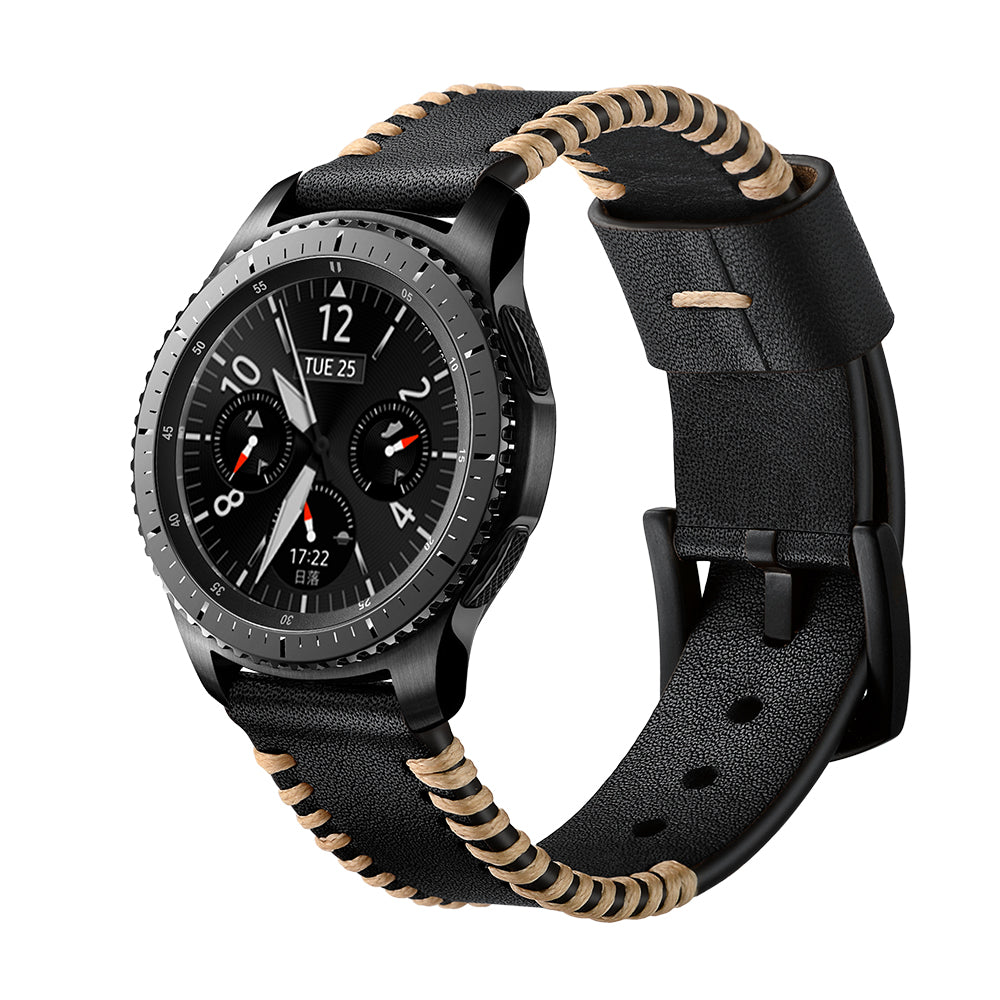 Ručně šitý kožený řemínek pro Galaxy Watch 4-7 20mm