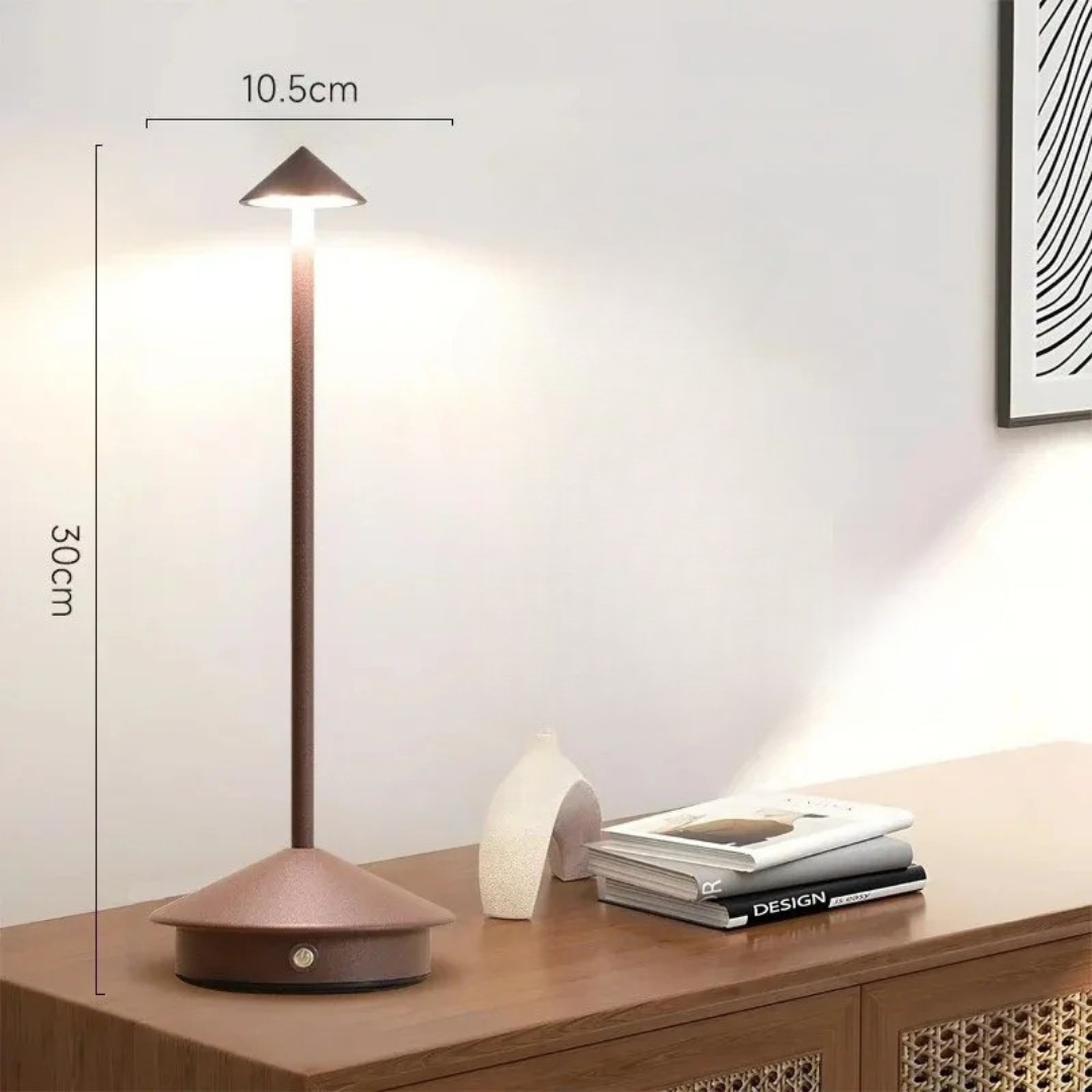 LumaNest Cordless Waterproof Dimmable LED Table Lamp With USB-C Rechargeable