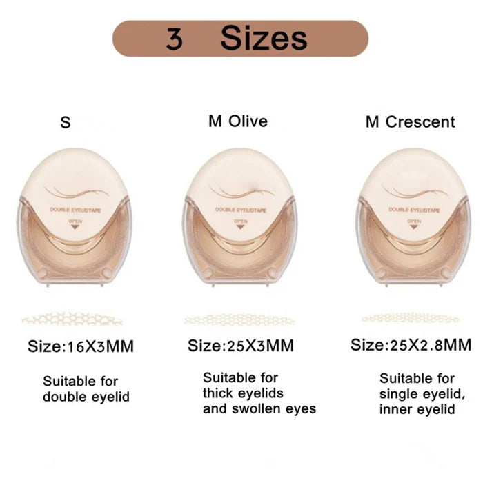 Glueless Double Eyelid Strips For Natural Crease And Subtle Gaze