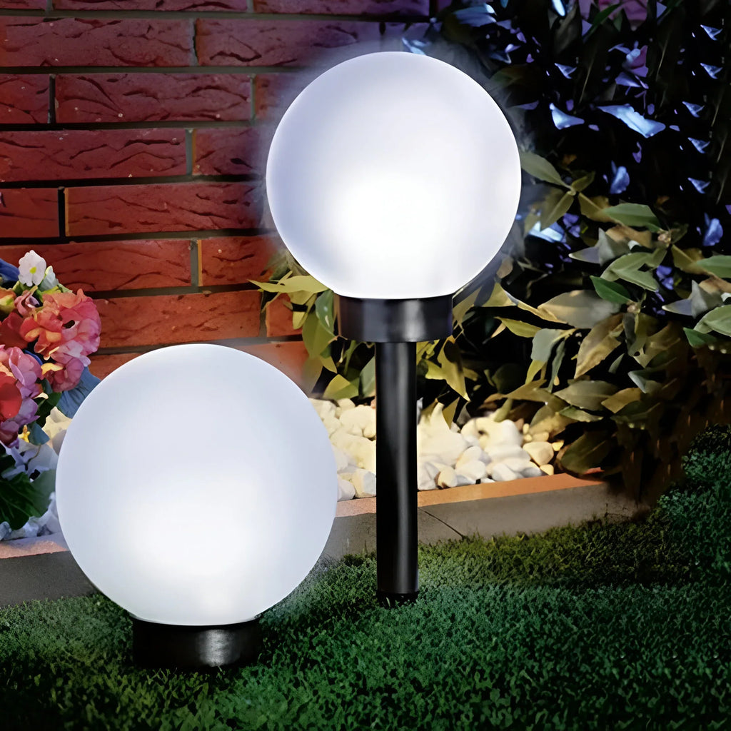 LumiGlobe 3 kusy vodotěsných solárních lamp na cesty pro venkovní chodníky a zahrady