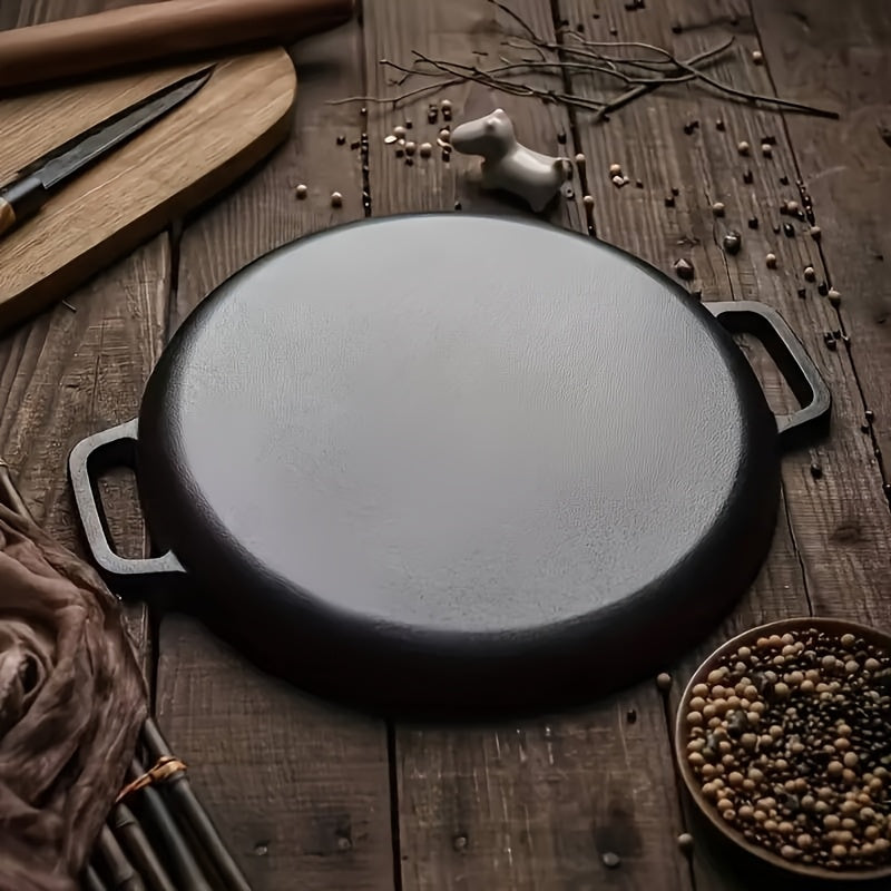 Griddlepro Cast Iron Griddle Skillet for Even Heat and Multi Cooking