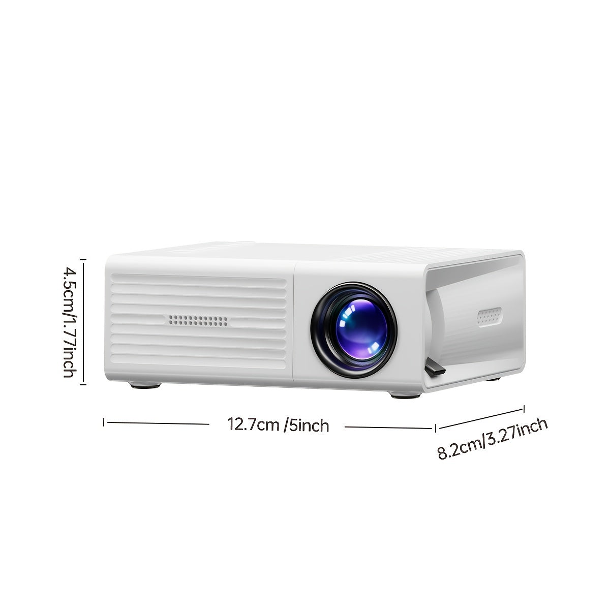 Ultra-Bright 3000-Lumen Mini Projector for Home Theater and Outdoors