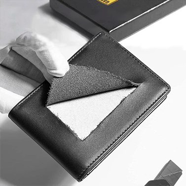 Men’s Slim RFID Wallet | Leather Card Holder | Black