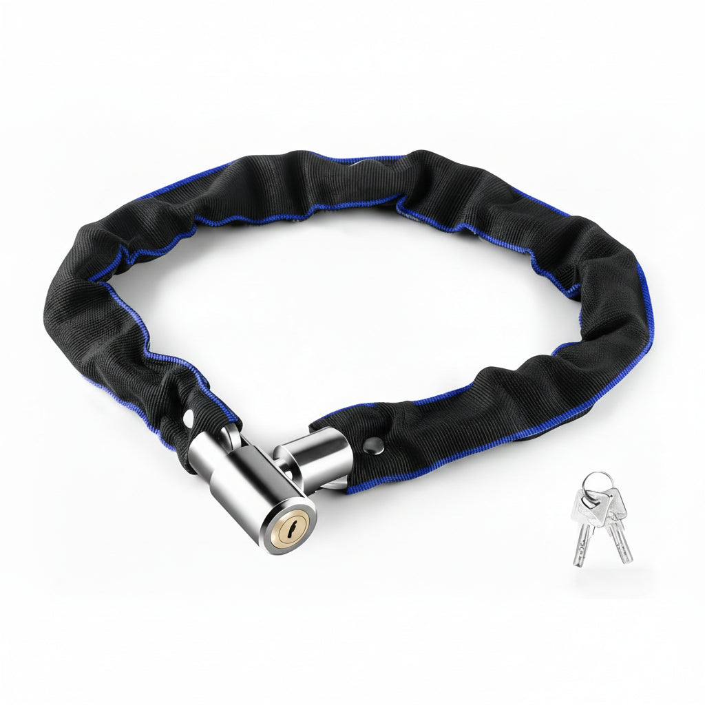 Lacăt pentru lanț bicicletă Steelnova cu securitate ridicată și accesoriu compact pentru brichetă