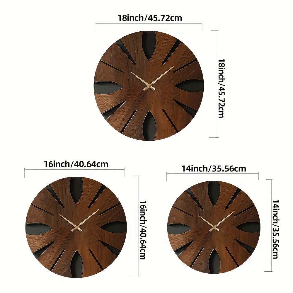 Timberhour vintage MDF hodiny s tichým chodem pro domácí dekoraci