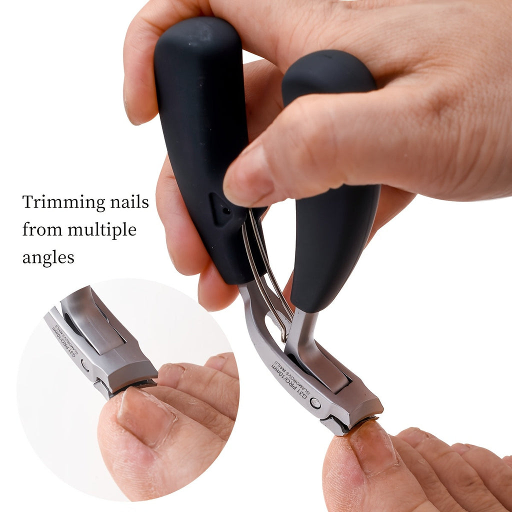 Cortaúñas Cutique G31 con mango largo ergonómico de acero inoxidable