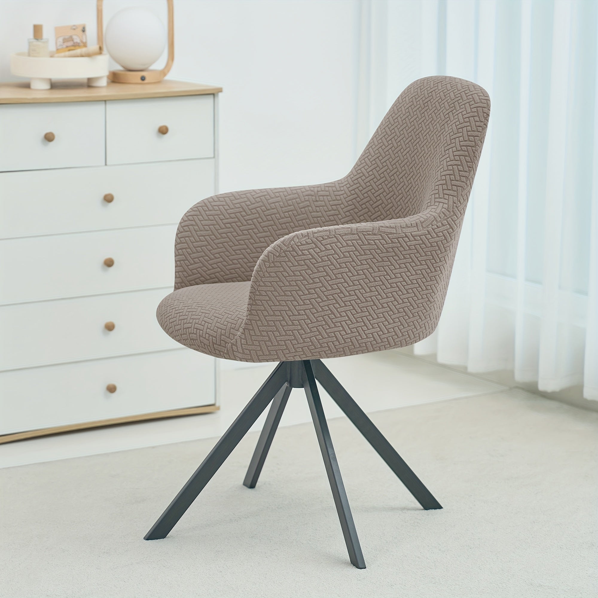 Velvora Highback Tailored Chair Cover For Elegant Dining