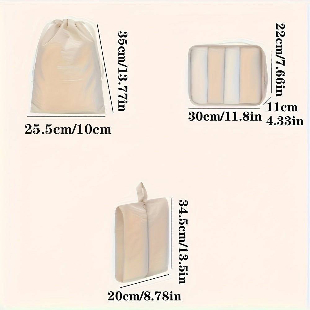 Packverse cestovní třídicí systém: 7dílná sada cestovních úložných vaků z nylonu