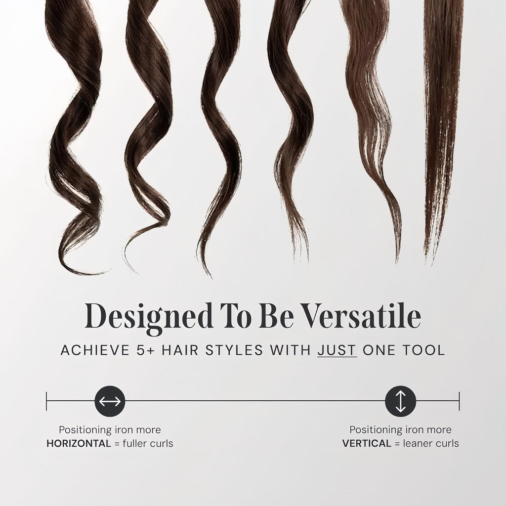 NovaBeam 2-In-1 Hair Styling Tool For Straightening Or Curling