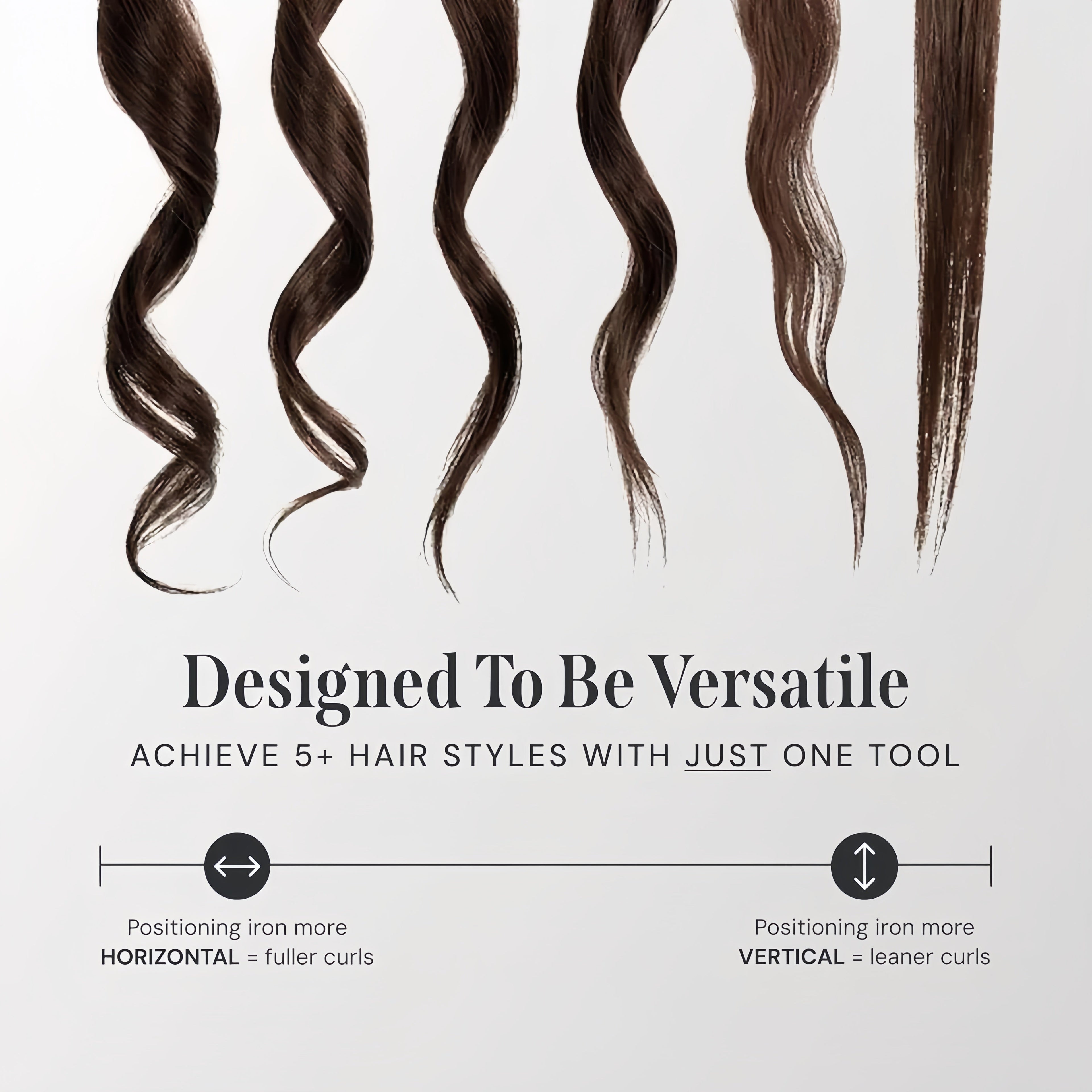 NovaBeam 2-In-1 Hair Styling Tool For Straightening Or Curling