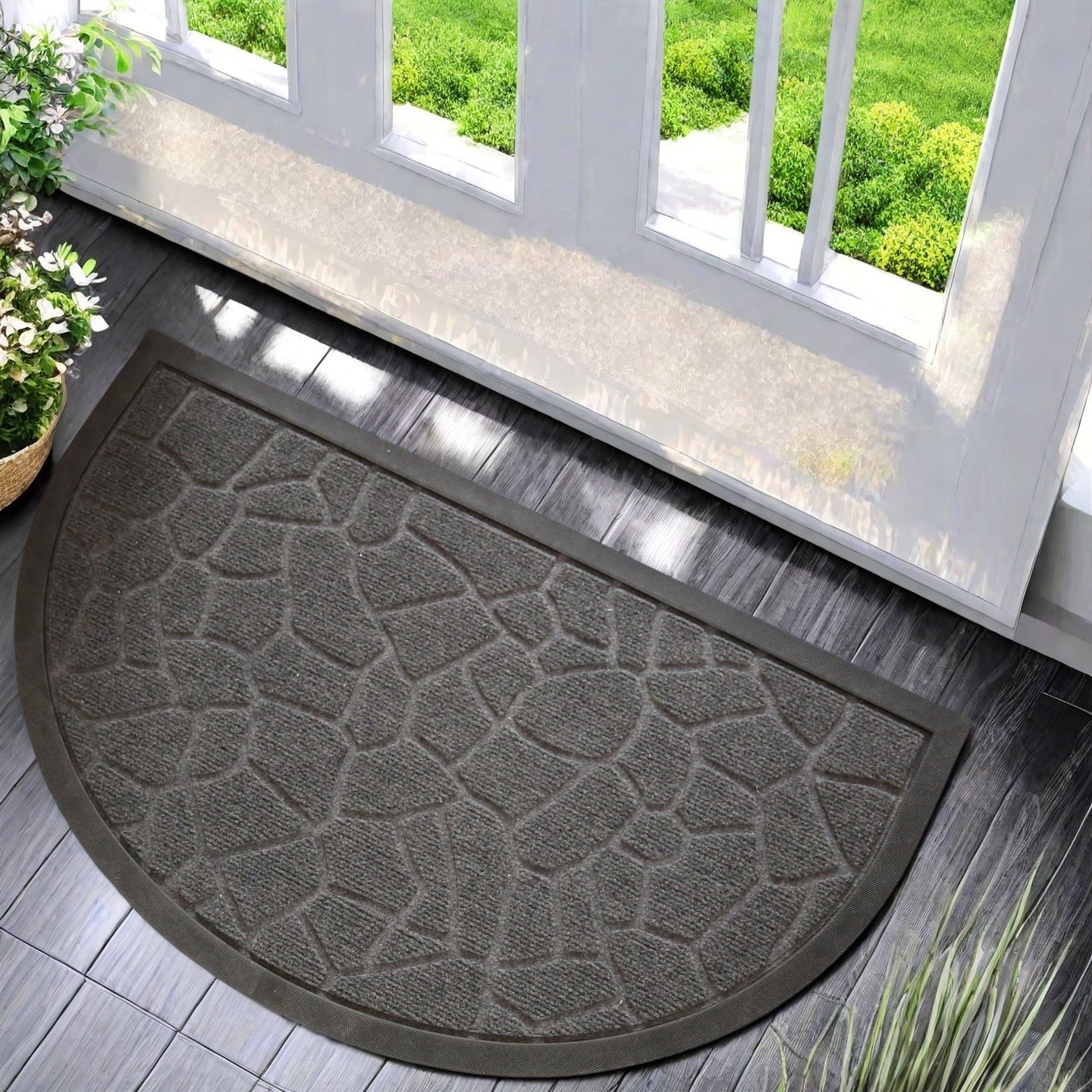 Earthlux Außen-Schmutzfangmatte für Haustür und Hintertür 44,96 x 74,93 cm