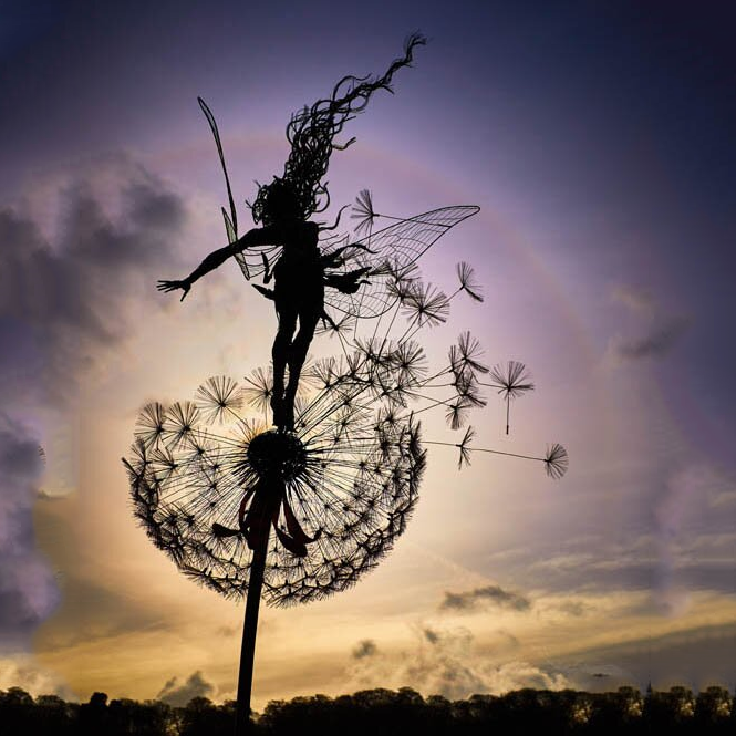 Whimsical Wonderland Garden Decor With Dancing Naughty Spirits