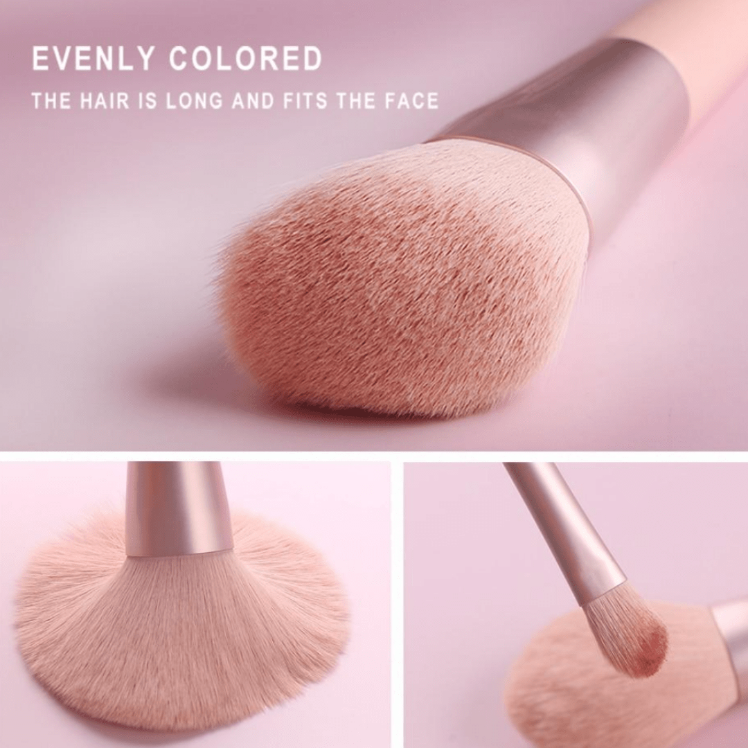 Ensemble de 11 pinceaux de maquillage Lumina Glow pour une finition professionnelle impeccable