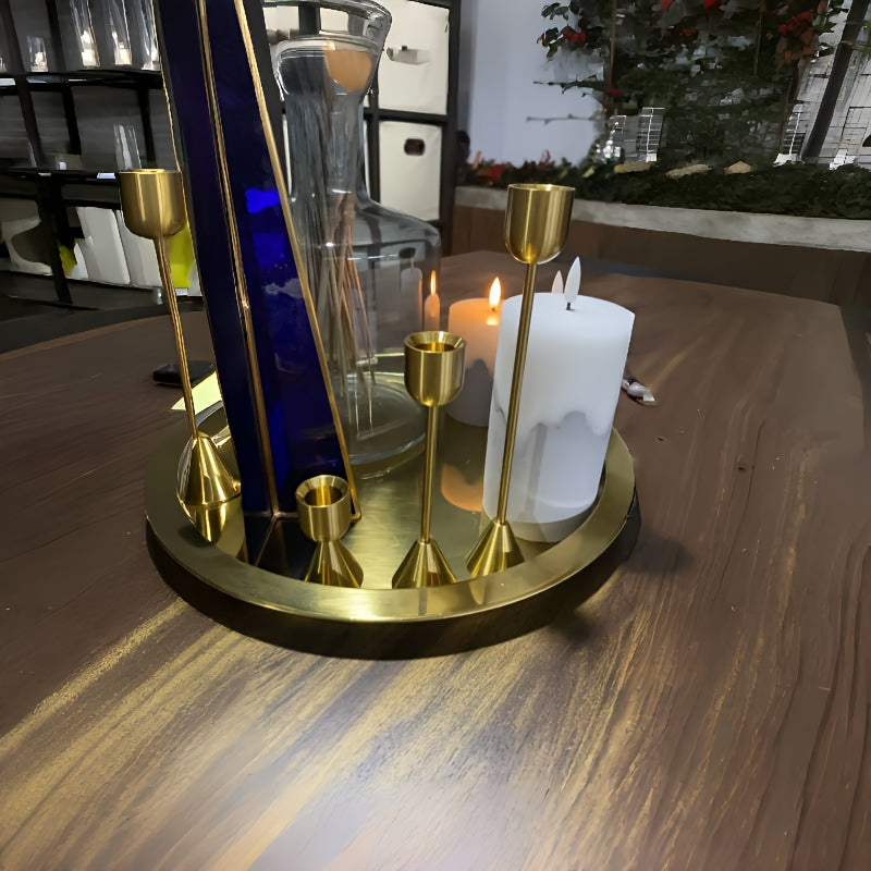 Metallica Trio Three-Piece Candle Holders Kit For Tabletop Decor