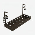 Organisateur de câbles anti-enchevêtrement pour sous le bureau avec sangle réglable et clips