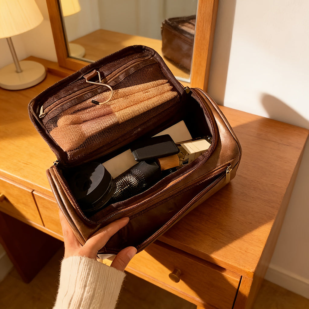 UrbanCraft Bolsa Organizadora de Viagem de Negócios em Pele Vintage para Homem