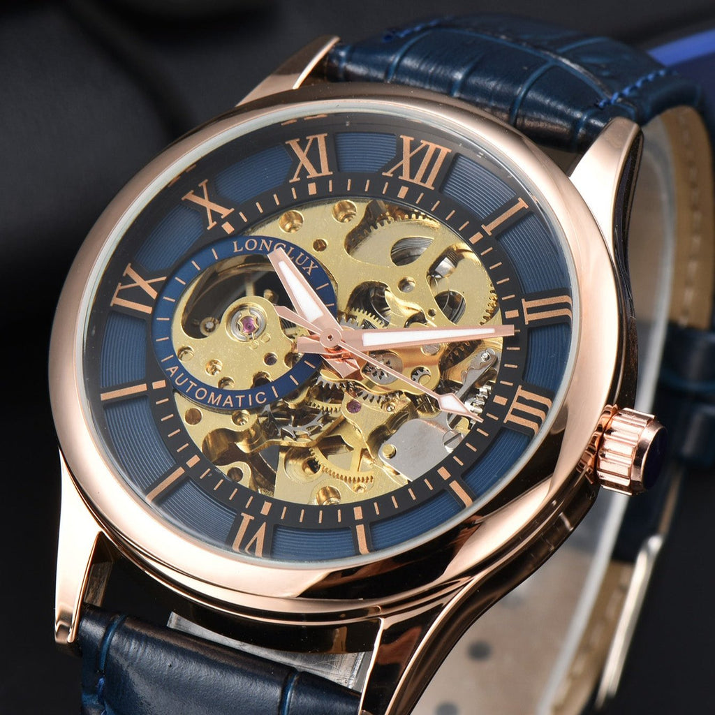 Reloj de acero inoxidable AuroraForge con esfera automática de 40 mm edición