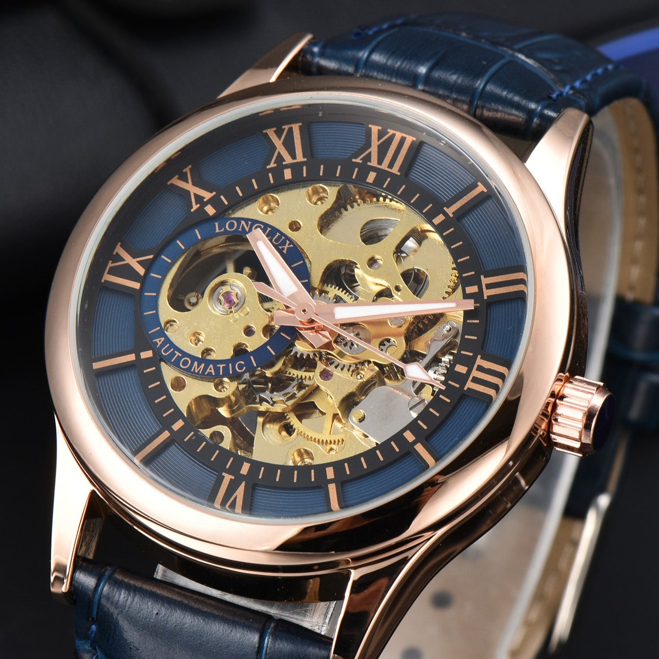 Reloj de acero inoxidable AuroraForge con esfera automática de 40 mm edición