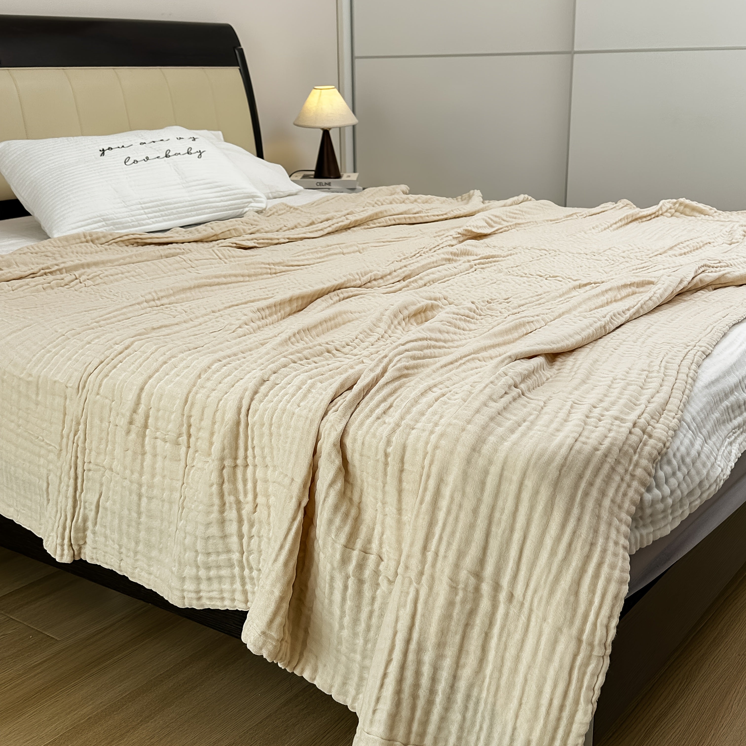Cotzena Soft Cotton Nap Blanket For Bed Use Everyday