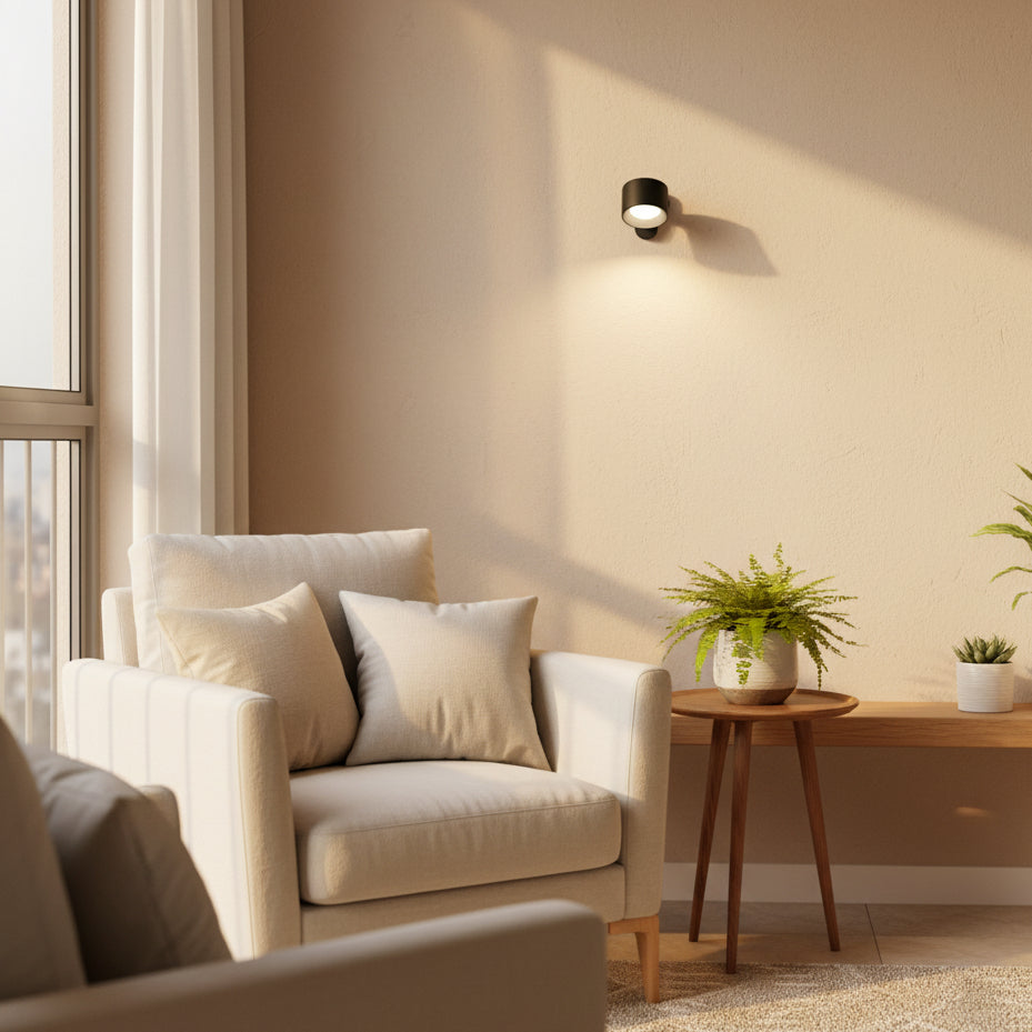 Lumiflex 360-Grad-Wandlampe, kabellos, USB und wiederaufladbar, 3 Helligkeitsstufen
