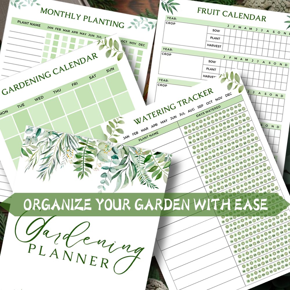 Gardenlog planteorganisator og haveplanlægger i spiralstil