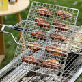 Grilovací koš GrillGrid s velkou kapacitou pro rovnoměrné venkovní grilování