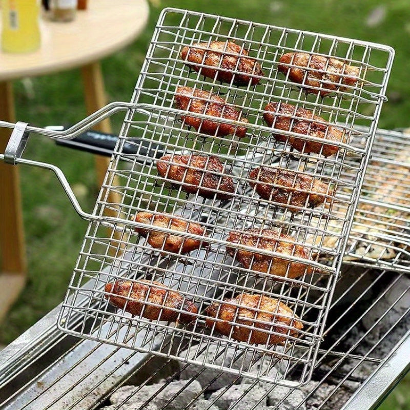 Grilovací koš GrillGrid s velkou kapacitou pro rovnoměrné venkovní grilování