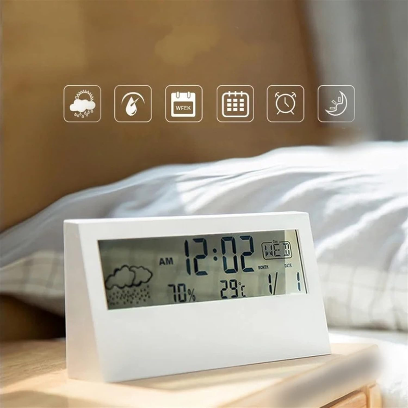 Orologio Digitale Elegante con Design Giapponese per Casa e Ufficio
