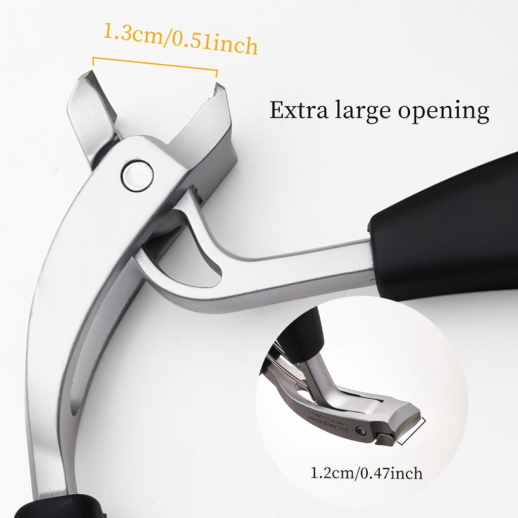 Cortaúñas Cutique G31 con mango largo ergonómico de acero inoxidable