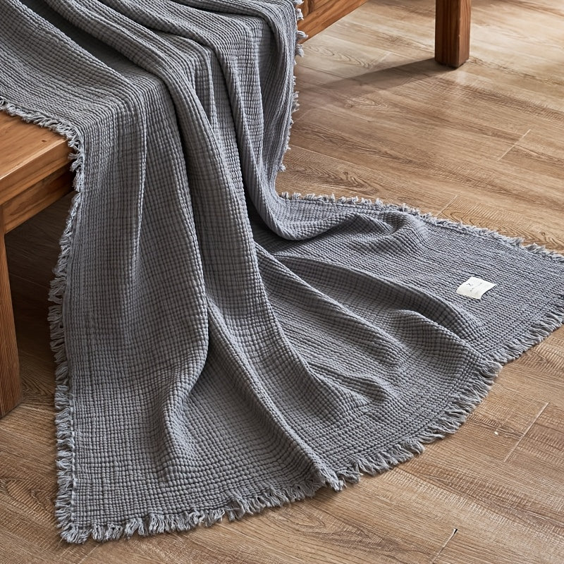 Softcloud 4-Layer Cotton Crepe Blanket For Everyday Use And Comfort