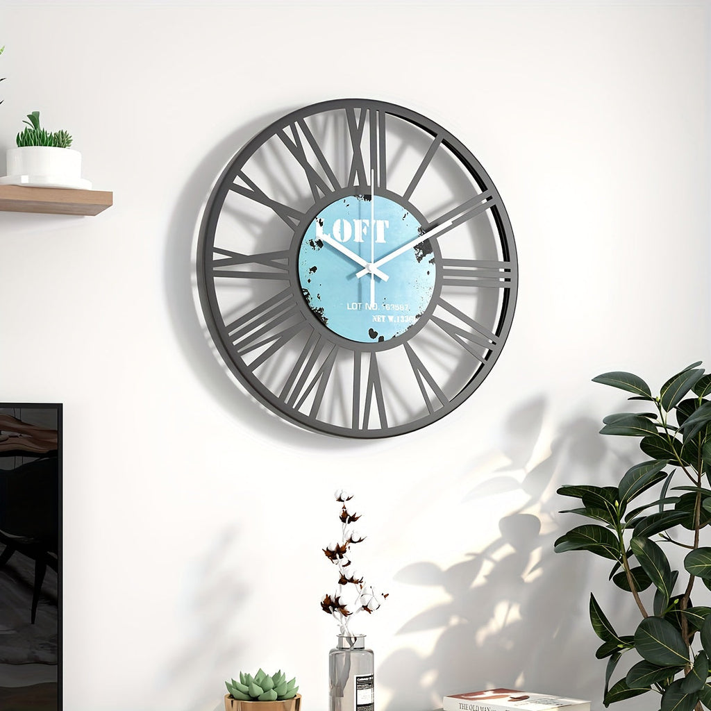 Romanica Color Retro Wall Clock With Roman Numerals