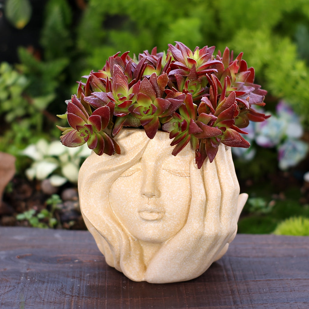 Ghiveci artistic Facerpot pentru expunerea stilată a plantelor de interior și exterior