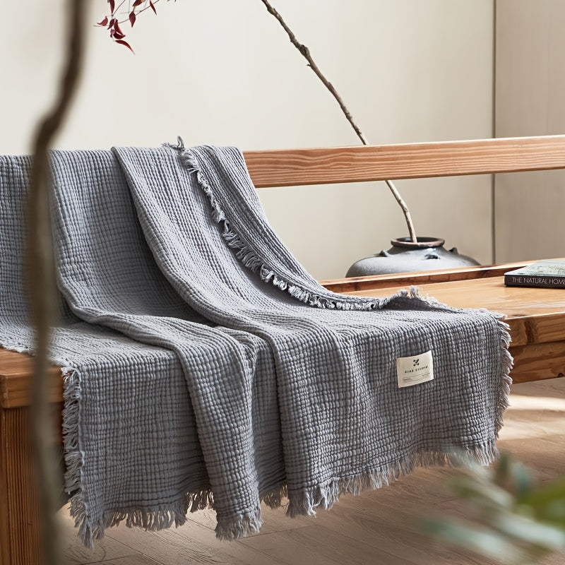 Softcloud 4-Layer Cotton Crepe Blanket For Everyday Use And Comfort