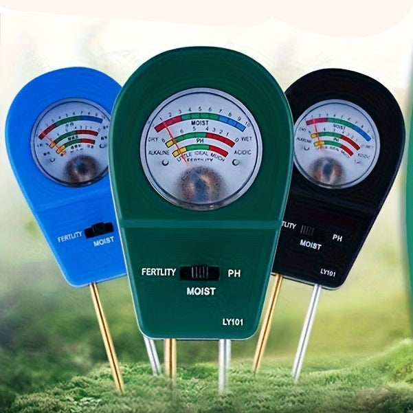 Soiltrio Tester del Terreno 3 in 1 per Umidità, Fertilità e pH