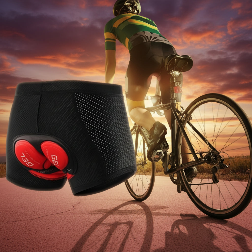 Pedalfit férfi egész évben használható hegyi és országúti kerékpáros rövidnadrág elasztikus derékpánttal