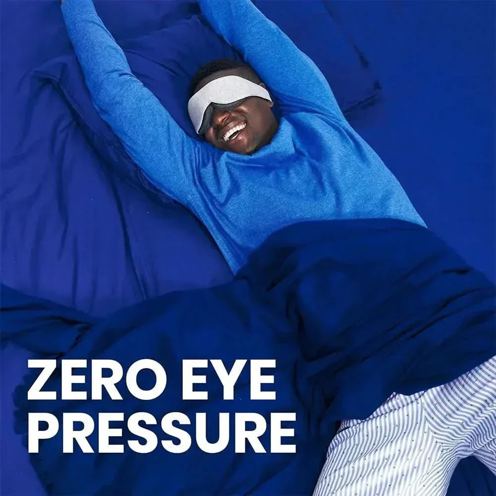 LumaCloud Reisslaapmasker met Verstelbare Oogcups, Geheugenschuim en Lichtblokkering