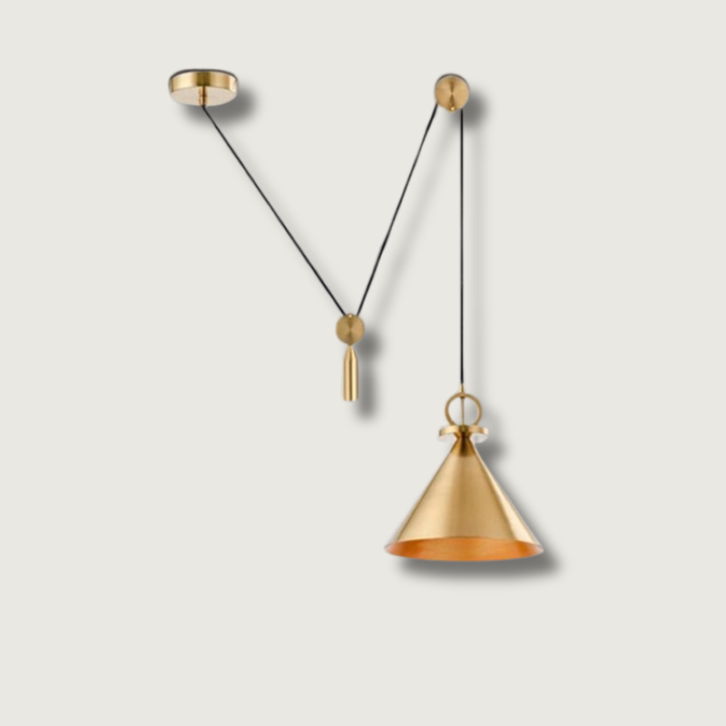 Crest Copper -katto riippuvalaisin Tyylikäs minimalistinen muotoilu olo- ja ruokailuhuoneisiin
