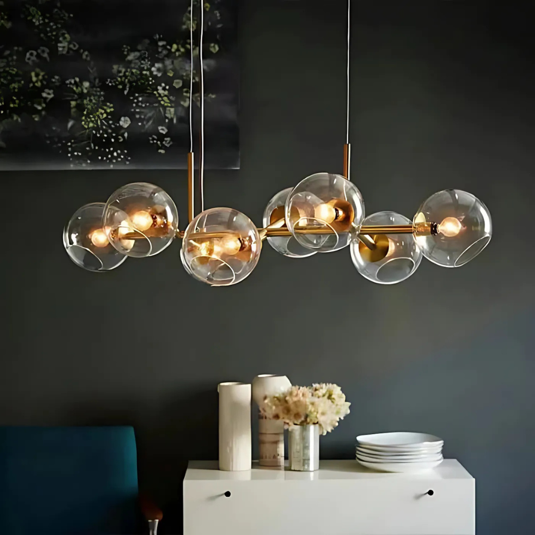 Lumenora Gull Glasspendel med elegante globuser for spisestue