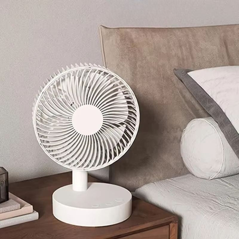 AeroNest stolní ventilátor bílý s odnímatelným krytem kompaktní čtyři rychlosti tichý