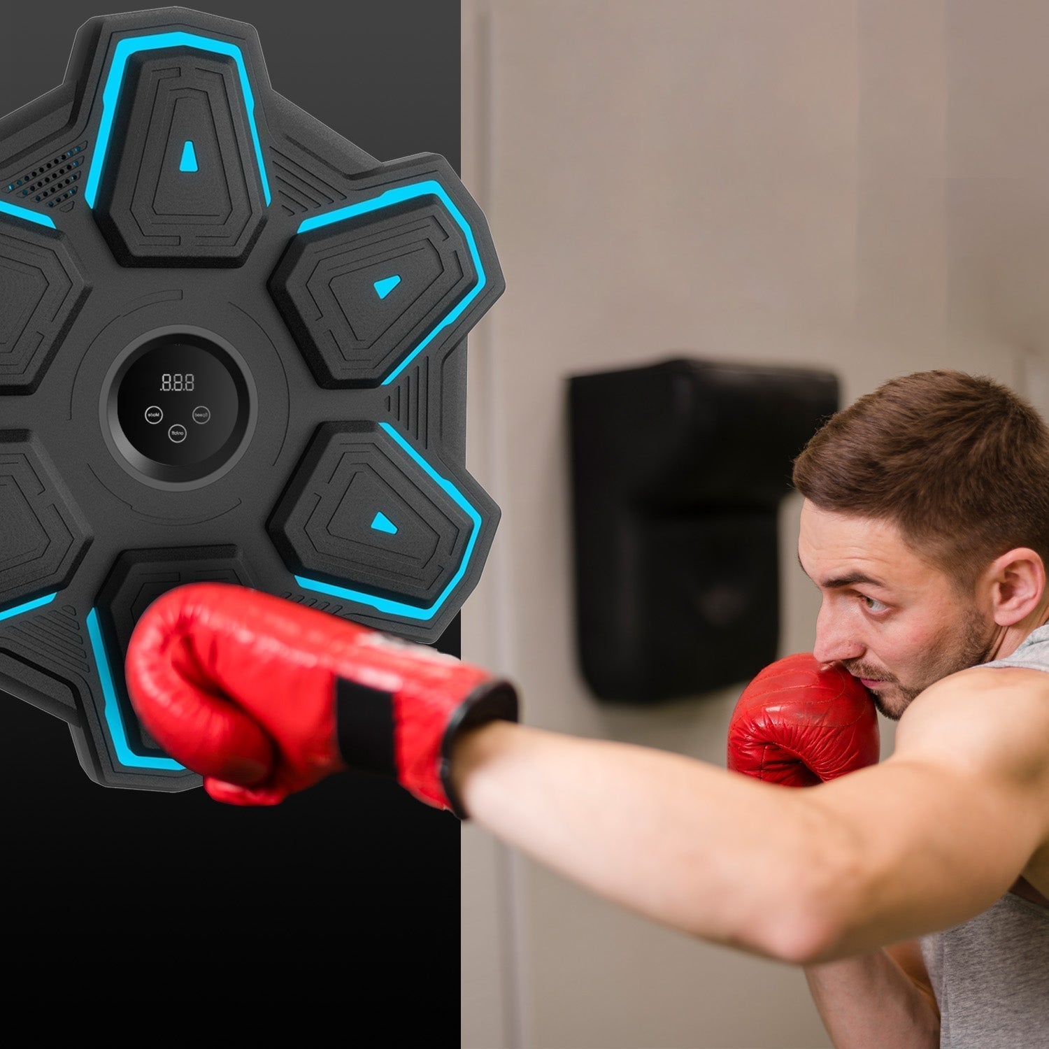 Sistema de Boxeo Rítmico para Entrenamiento en Casa con Guantes