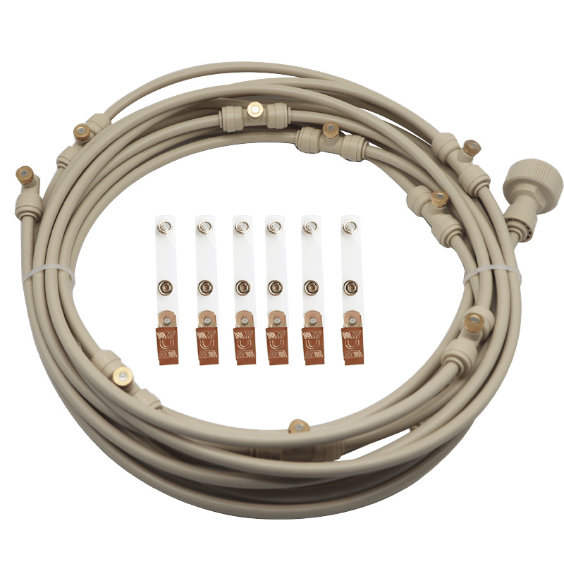 HydroMist Spray Irrigation System For Outdoor Cooling And Gardens