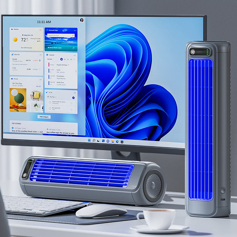 AirWave trådlös bärbar luftkonditionering med 12 timmars batteritid