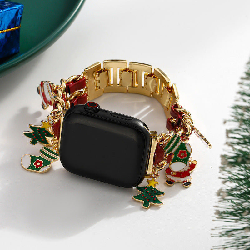 Christmas Patterned Aurora Watch Straps for Apple Watch