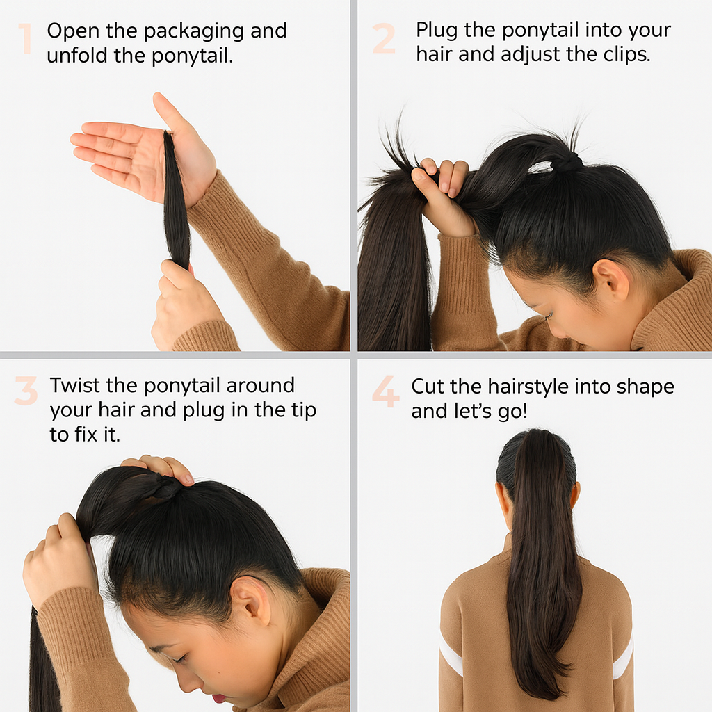 NovaLuxe Ponytail Extension For Natural Look And Modern Glamour