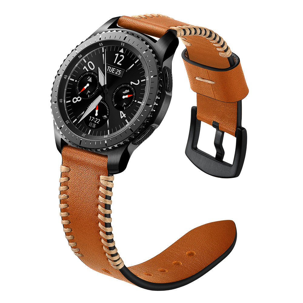 Ručně šitý kožený řemínek pro Galaxy Watch 4-7 20mm